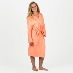 Szlafrok na basen damski Watko Compact z mikrofibry. Niebieskie szlafroki damskie NABAIJI, m, bez wzorów, z materiału. Za 89.99 zł.