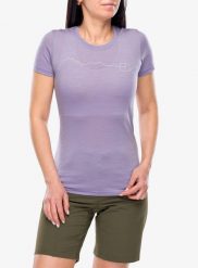 Koszulka merino damska Ortovox 150 Cool Mountain TS. Fioletowe topy sportowe damskie ORTOVOX, l, bez wzorów, z lyocellu, bez ramiączek. Za 368.49 zł.