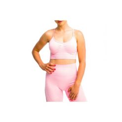 Biustonosz sportowy damski GymHero California Cute Bra. Czerwone biustonosze sportowe damskie Gym Hero, bez wzorów, z elastanu. Za 79.99 zł.