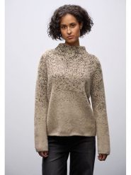 Street One Sweter w kolorze beżowym rozmiar: 38. Brązowe golfy damskie Street One, bez kołnierzyka. Za 231.13 zł.