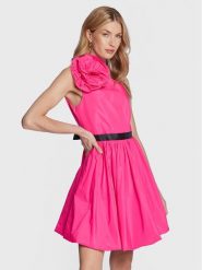 Pinko Sukienka koktajlowa Cefalonia 100332 Y3LE Różowy Regular Fit. Czerwone sukienki damskie Pinko, bez wzorów, z syntetyku, wizytowe, bez kołnierzyka, bez ramiączek. Za 1,179.00 zł.