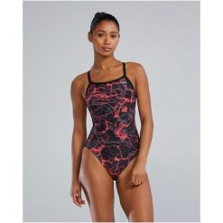 Strój pływacki damski TYR W DMDFIT SYNAPSE. Czerwone bikini damskie TYR, bez wzorów. Za 343.59 zł.