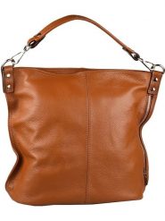 Florence Bags Skórzana torebka "Taba" w kolorze jasnobrązowym - 32 x 31 x 16 cm rozmiar: onesize. Brązowe torebki klasyczne damskie Florence Bags, bez wzorów, z materiału, bez dodatków. Za 304.99 zł.