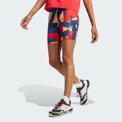 Szorty Terrex Multi 8-Inch Tight Printed. Brązowe szorty damskie Adidas, bez wzorów, z materiału, sportowe. Za 299.00 zł.