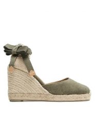 Castañer Espadryle Carina/8/002 021642-414 Zielony. Zielone espadryle damskie Castañer, bez wzorów, z materiału, bez obcasa. Za 429.99 zł.