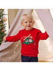 COOL CLUB Bluza w kolorze czerwono-zielonym rozmiar: 86. Czerwone bluzy i bluzki niemowlęce COOL CLUB, bez wzorów, bez ramiączek, bez kaptura. Za 41.30 zł.