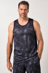 Męska Tank top siateczkowy fitness nadruk na całej powierzchni szybkoschnący. Czarne szorty męskie JAY-PI, bez wzorów, z materiału, sportowe. Za 139.99 zł.