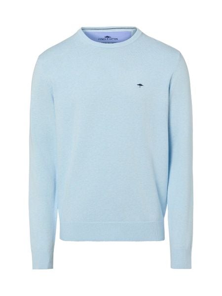 Fynch-Hatton sweter z dzianiny Mężczyźni Bawełna niebieski, L. Niebieskie swetry męskie Fynch-Hatton, l, bez wzorów, z bawełny, bez kołnierzyka. Za 179.95 zł.