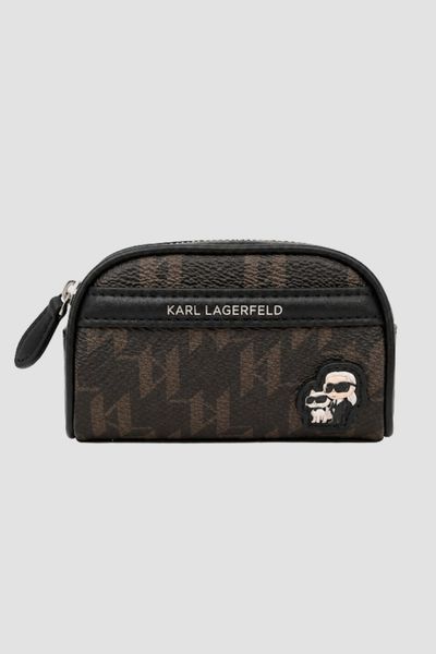 KARL LAGERFELD Brązowy damski pasek Ikon Monogram, Rozmiar 95. Brązowe paski damskie Karl Lagerfeld, bez wzorów, eleganckie. Za 719.99 zł.