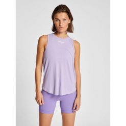 Damski tank top Hummel MT Vanja. Niebieskie topy damskie HUMMEL, bez wzorów, bez kołnierzyka. Za 163.50 zł.