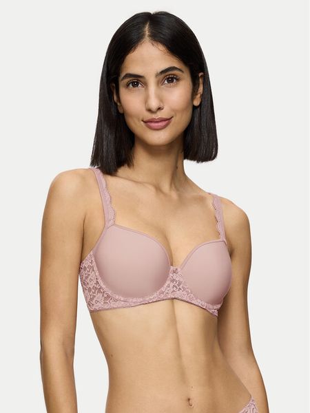 Triumph Biustonosz z fiszbiną Amourette 10214770 Różowy. Czerwone biustonosze Triumph, bez wzorów, z syntetyku. Za 95.00 zł.