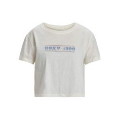 Koszulka z krótkim rękawem dla Kobiety MAGIC SWELL Biały. Białe bluzki sportowe damskie Roxy, m, z bawełny, bez kołnierzyka, bez ramiączek. Za 109.99 zł.