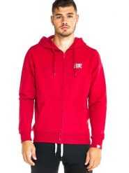 Bluza z bawełna z kaptur na czas wolny na co dzień. Niebieskie bluzy sportowe męskie LEONE 1947 APPAREL, xs, z bawełny. Za 147.31 zł.