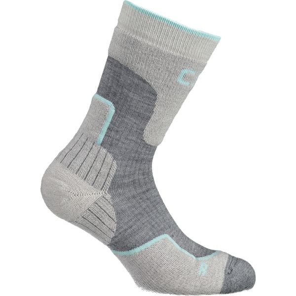 Skarpety trekkingowe CMP WOOL MID. Szare skarpetki damskie CMP, bez wzorów, z elastanu. Za 99.99 zł.