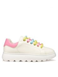 Geox Sneakersy J Puffypop Girl J55MRA 000BC C0406 D Biały. Białe buty sportowe dziewczęce Geox, bez wzorów, ze skóry, bez zapięcia. Za 289.99 zł.