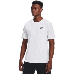 Lewy T-Shirt Under Armour Sportstyle Dorosłych. Białe t-shirty męskie Under Armour, s, bez wzorów, bez kołnierzyka. Za 144.00 zł.