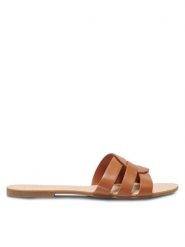 ONLY Shoes Klapki Onlfeli-4 15319426 Brązowy. Brązowe klapki damskie ONLY Shoes, bez wzorów, ze skóry, bez obcasa. Za 79.99 zł.