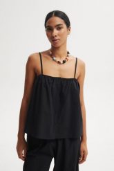 TOP PILAR CZARNY L - Flawless. Czarne topy damskie Flawless, l, bez wzorów, bez kołnierzyka. Za 297.00 zł.