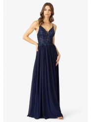 APART Sukienka w kolorze granatowym rozmiar: 40. Niebieskie sukienki damskie Apart, bez wzorów, bez kołnierzyka, bez ramiączek, maxi. Za 219.08 zł.