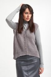Kamizelka damska z moherem Fabiana MAX MARA LEISURE. Kamizelki damskie Max Mara Leisure, s, z moheru. W wyprzedaży za 645.32 zł.