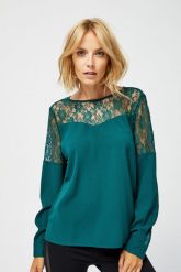 Koszula z łączonych materiałów. Koszule damskie MOODO, s, bez wzorów, z materiału, bez kołnierzyka, bez ramiączek. W wyprzedaży za 9.99 zł.