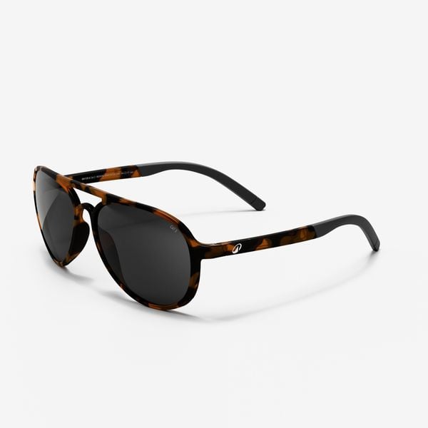 Okulary przeciwsłoneczne kat. 3 MH 120A. Brązowe okulary przeciwsłoneczne damskie Decathlon, z materiału. Za 79.99 zł.