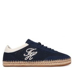 Espadryle Tommy Hilfiger. Niebieskie espadryle damskie Tommy Hilfiger, bez wzorów, bez obcasa. Za 449.99 zł.