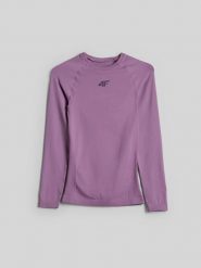4F Bielizna termoaktywna bezszwowa (góra) damska - fioletowa XL/XXL. Fioletowa bielizna termoaktywna damska 4f, xl, bez wzorów, z materiału. Za 149.99 zł.