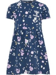 Sukienka t-shirtowa dla dziewczynki Hummel Happy. Niebieskie koszulki dziewczęce HUMMEL, s, bez wzorów, z bawełny, bez ramiączek. Za 166.50 zł.