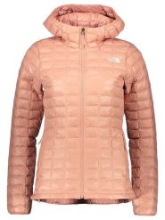 The North Face Kurtka pikowana w kolorze łososiowym rozmiar: M. Pomarańczowe kurtki damskie The North Face, m, bez wzorów, bez kaptura. Za 501.57 zł.