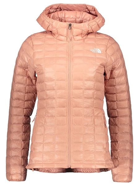 The North Face Kurtka pikowana w kolorze łososiowym rozmiar: S. Pomarańczowe kurtki damskie The North Face, s, bez wzorów, bez kaptura. Za 456.87 zł.