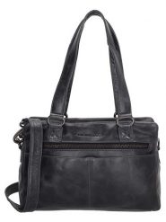 Micmacbags Skórzana torebka w kolorze czarnym - 28 x 19 x 10 cm rozmiar: onesize. Czarne torebki klasyczne damskie micmacbags, bez wzorów, z materiału, bez dodatków. Za 304.99 zł.