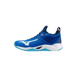 Buty halowe Mizuno Wave Dimension. Białe buty sportowe na co dzień damskie Mizuno, bez wzorów, do piłki ręcznej, mizuno wave. Za 409.40 zł.