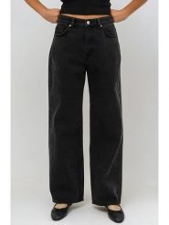 Monki Dżinsy - Comfort fit - w kolorze czarnym rozmiar: W26. Czarne jeansy damskie Monki, z podwyższonym stanem. Za 60.99 zł.