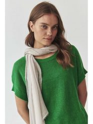 TATUUM Szal w kolorze beżowym - 200 x 85 cm rozmiar: onesize. Brązowe szaliki i kominy damskie Tatuum, bez wzorów, z wiskozy. Za 104.64 zł.