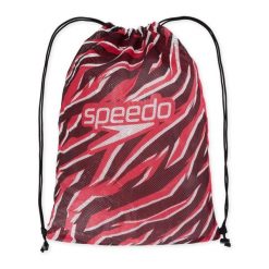Plecak worek sportowy unisex Speedo Mesh Bag. Czerwone plecaki damskie Speedo, bez wzorów, z meshu. Za 69.00 zł.