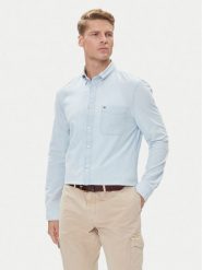 Tommy Hilfiger Koszula MW0MW39431 Błękitny Regular Fit. Niebieskie koszule męskie Tommy Hilfiger, m, bez wzorów, z bawełny, bez kołnierzyka, bez ramiączek. Za 349.99 zł.