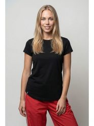 Alife and kickin Koszulka "Theres" w kolorze czarnym rozmiar: L. Czarne bluzki damskie Alife and Kickin, l, bez wzorów, bez kołnierzyka, bez ramiączek. Za 60.99 zł.