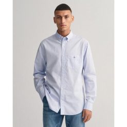 Koszula męska GANT z długim rękawem. Niebieskie koszule męskie Gant, m, bez wzorów, z bawełny, bez kołnierzyka, bez ramiączek. Za 324.00 zł.