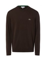 Lacoste Męski sweter Mężczyźni Bawełna brązowy jednolity, 6. Brązowe swetry męskie Lacoste, m, bez wzorów, z bawełny, bez kołnierzyka. Za 649.95 zł.
