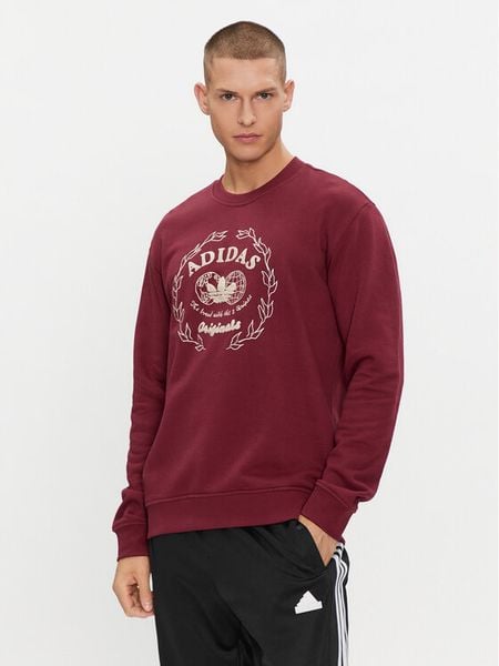 Adidas Bluza Graphics Archive Crew Sweatshirt IC5770 Czerwony Regular Fit. Czerwone bluzy bez kaptura męskie Adidas, m, z bawełny. Za 229.99 zł.