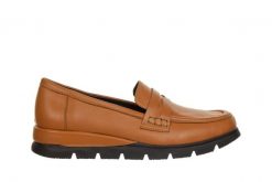 Mokasyny Bayla-161 158 25110 Coconut 161748, Beżowy, Skóra naturalna - 37. Brązowe mokasyny damskie Bayla, z materiału. W wyprzedaży za 230.99 zł.
