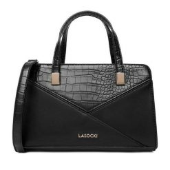 Torebka Lasocki. Czarne torebki klasyczne damskie Lasocki, bez wzorów, bez dodatków. Za 169.99 zł.