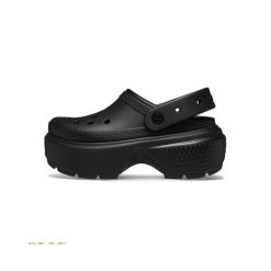 Tenisówki Crocs Model Stomp Clog Kolor Czarny. Czarne trampki i tenisówki damskie Crocs, bez wzorów, z gumy. Za 384.00 zł.