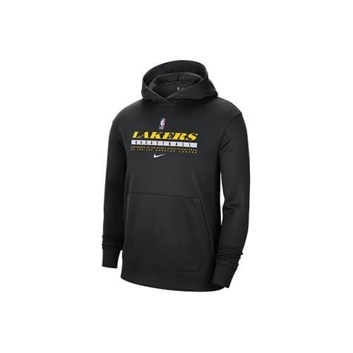 Bluza sportowa męska Nike Nba Los Angeles Lakers Spotlight. Czarne bluzy sportowe męskie Nike, bez wzorów, sportowe, bez kołnierzyka, bez ramiączek. Za 394.00 zł.