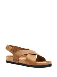 Comfortfusse Skórzane sandały w kolorze jasnobrązowym rozmiar: 38. Brązowe sandały damskie Comfortfusse, bez wzorów, ze skóry, bez obcasa. Za 223.99 zł.