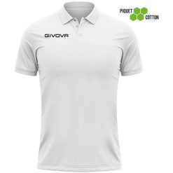 Koszulka polo Givova Polo Cotone Piquet Summer White 2xl. Czarne bluzki sportowe damskie Givova, xl, z bawełny, bez kołnierzyka, bez ramiączek. Za 62.07 zł.