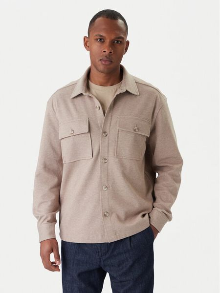 Guess Kurtka przejściowa M5BP28 K0801 Beżowy Classic Fit. Brązowe kurtki męskie Guess, l, z aplikacjami, z syntetyku, bez kaptura. Za 479.99 zł.