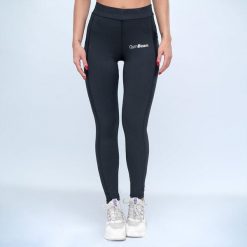 Legginsy damskie fitness elastyczne czarne Mesh. Czarne legginsy damskie GYMBEAM, s, bez wzorów, z elastanu. Za 83.90 zł.