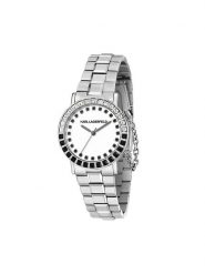 KARL LAGERFELD Zegarek R0553100501 Srebrny. Szare, analogowe zegarki damskie Karl Lagerfeld, srebrne. Za 949.99 zł.